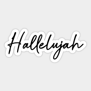 Hallelujah Sticker